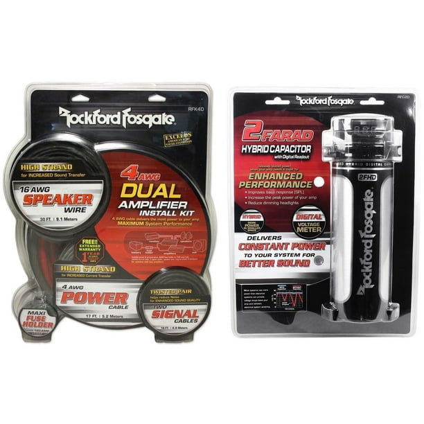 Rockford Fosgate RFC2D 2 Farad Digital Capacitor Rockford Fosgate RFC2D 2 Farad Digital Capacitor